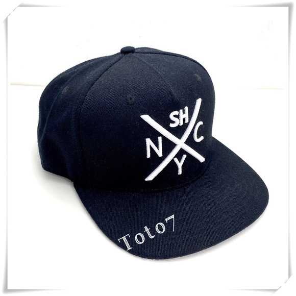 SNKR Head SH X NYC Logo Baseball Hat In Black - Picture 1 of 8